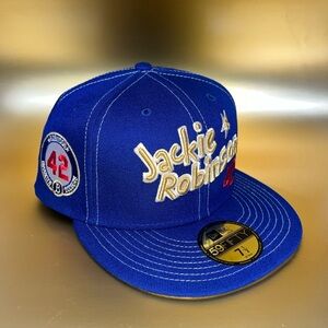 Brooklyn Dodgers Jackie Robinson 42 New Era 7 1/2 59fifty Touch of Gold